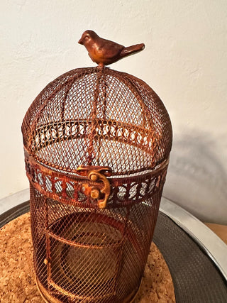 Bird Cage Décor Faux Rust Finish MTS