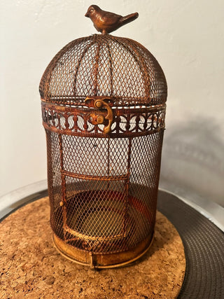 Bird Cage Décor Faux Rust Finish MTS