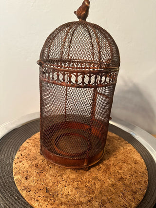 Bird Cage Décor Faux Rust Finish MTS