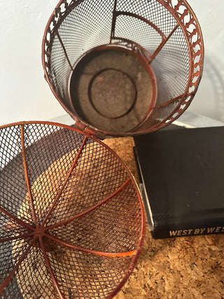 Bird Cage Décor Faux Rust Finish MTS
