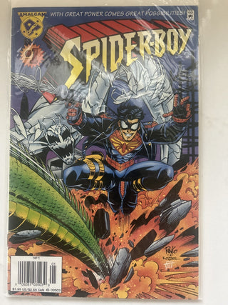 SPIDER-BOY #1 (MARVEL AMALGAM, 1996) Direct Edition 1st App Spider-RSV