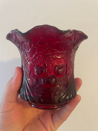 Red LG Wright Glass Creamer UV Reactive