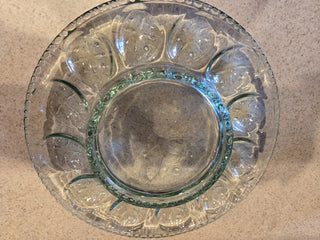 Longaberger 11" glass egg plate RSV|65315