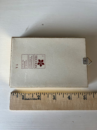 Vintage small dried pressed flower frame RSV|101221