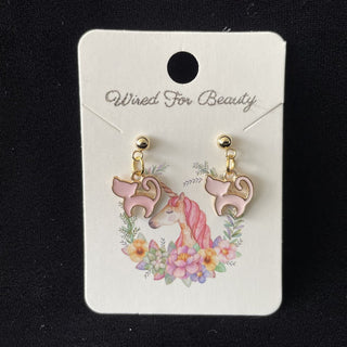 pink cat earrings RSV