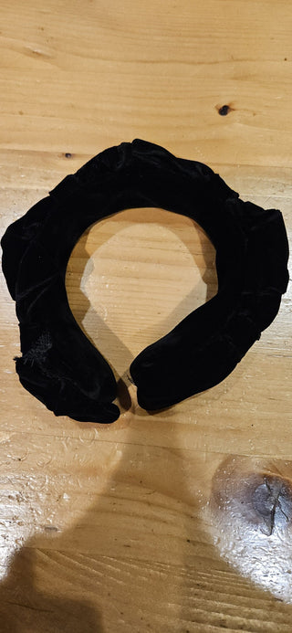 Vintage 1950s Marlo, black velvet headband, RSV