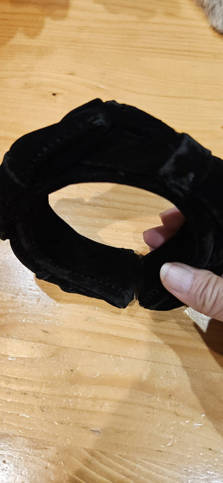 Vintage 1950s Marlo, black velvet headband, RSV