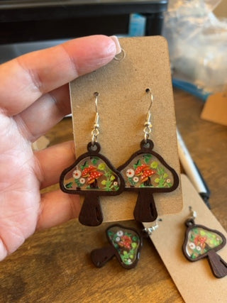 Mushroom Earrings