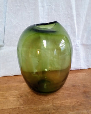 MW Midcentury Green Glass Vase MTS|145371