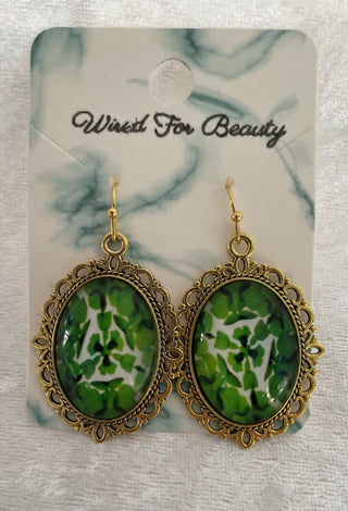 ornate oval earrings RSV