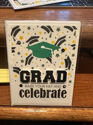Graduation - "Grad - raise your hat and celebrate GF 220