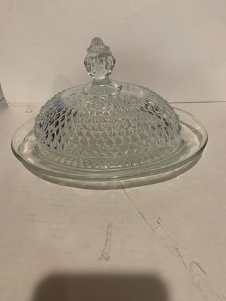 Vntg Indiana glass butter dish MTS|131544