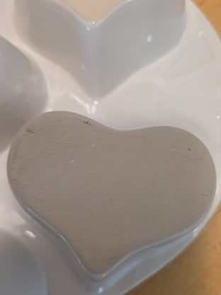 RF PMC Ceramic Blue Heart Baking Dish