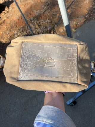 Vintage Kathy Van Zeeland Y2K Tan Shoulder Bag