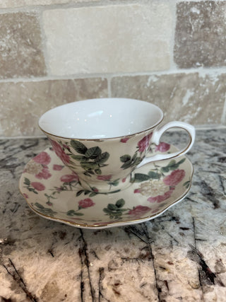 Floral Tea Cup and Saucer RCD|71906
