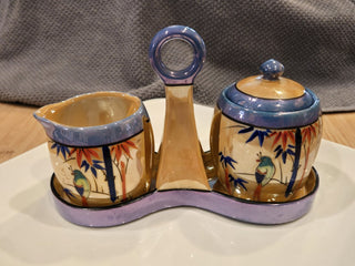 Lustreware sugar & creamer set RSV|73893