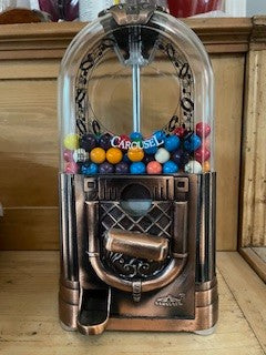 Vintage Metal & Plastic Classic Carousel Jukebox Gumball RCD|55127
