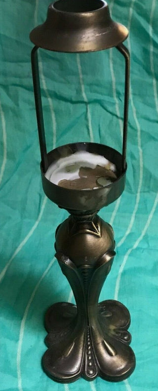 PartyLite Tealight Lamp Hydrangea Tiffany Style Stain Glass Shade Retired #62 VV MTS|90547