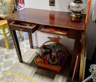 MW Small Brown Wood Desk MTS|98477