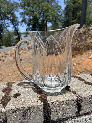 12F vintage Cristal D'Arques-Durand Pompano Tulip water pitcher RSV|82824