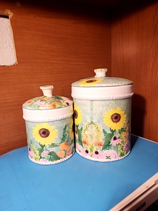 Sun flower canisters