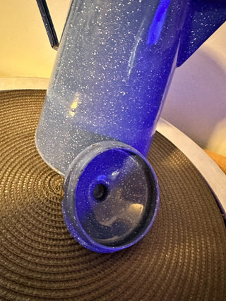 Coffee Pot Blue Metal Camper MTS