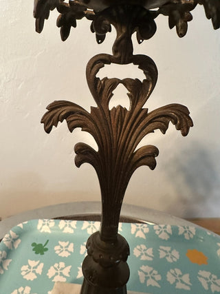 Candlestick Marble Base Fleur MTS|118523