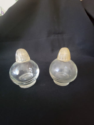 Vintage 1950's Irice Irving Rice NY Clear Salt & Pepper RCD|96495