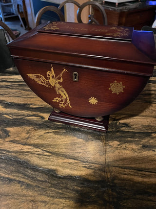 Custom Designed Wooden Angel Chest w/Key RSV|125309