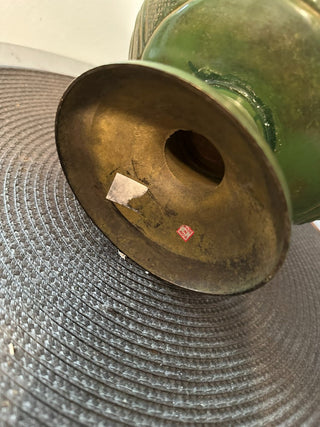 Bowl Pedestal Metal Green MTS