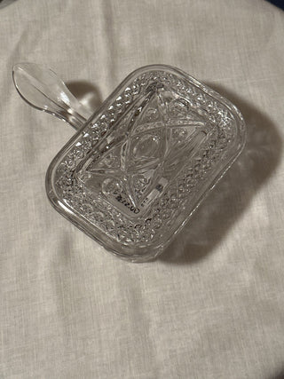 Vintage Imperial Glass Cigarette Box w/lid. #SM  RSV|70240
