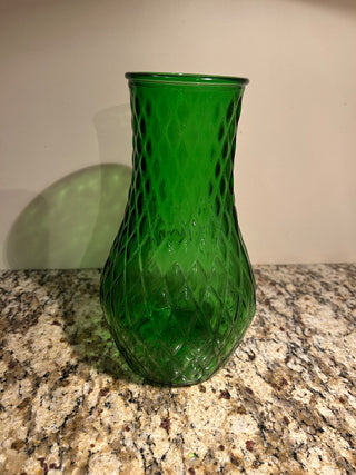 Green Glass Vase    MTS