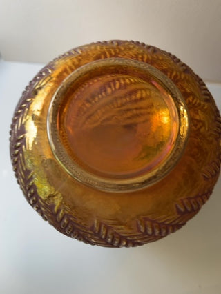 Vintage Iridescent Glass Candle Holder or Vase