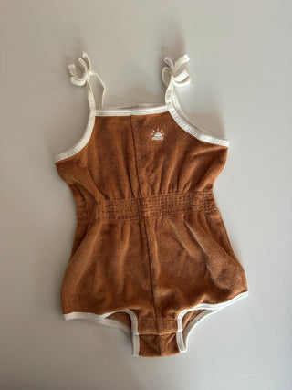 12M - Burnt Orange Terrycloth Rompers - Little Co. by Lauren Conrad RSV|77173