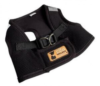 The Dog Walker Mesh Vest Harness Size Medium Black #62 VV MTS|104489