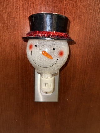 Vintage Snowman Face Top Hat Night Light RCD|133237