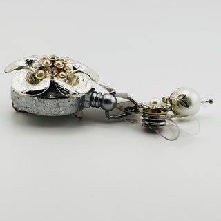 Silver Bling Retractable Badge Holder Belt Clip|76232