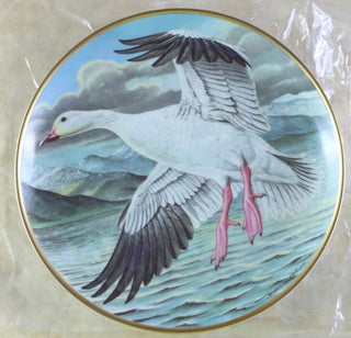 Franklin Porcelain Water Birds of World Snow Goose 1981 #47 VV MTS