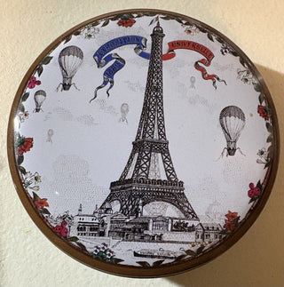 decorative collectible set of coasters featuring a Parisian theme
