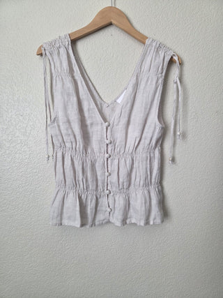 NEW! Cynthia Rowley 100% linen tank RSV|163879