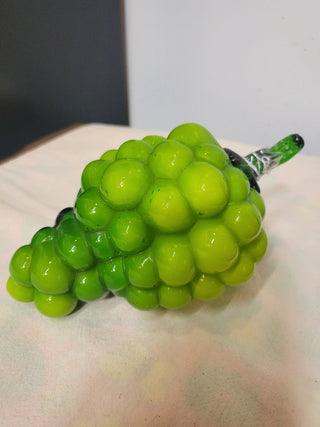 MCM Hand Blown Green Glass Grape Cluster RCD