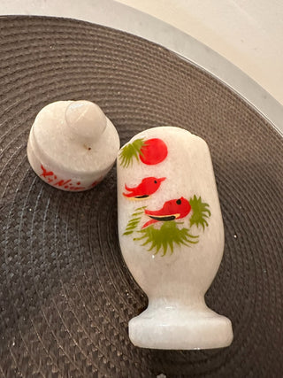 Urn Quartz Red Birds with Top  MTS|91216