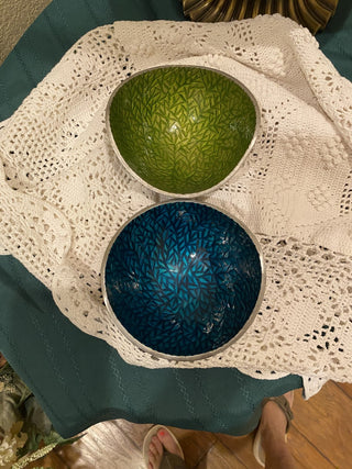 MCM Simply Designz enamel and metal bowls (2)|79122