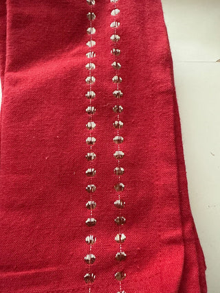 12 pack red linen napkins  RCD