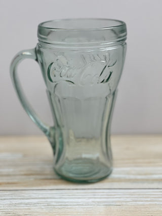 Coca-Cola Green Tinted Glass Mug with Handle RCD|76490