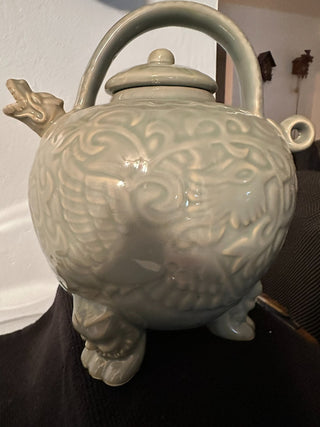 Teapot Green Dragon Porcelain MTS|69297