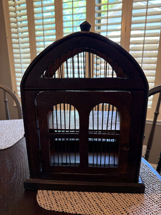 Vintage Wood Birdcage RSV|70744