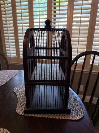 Vintage Wood Birdcage RSV|70746