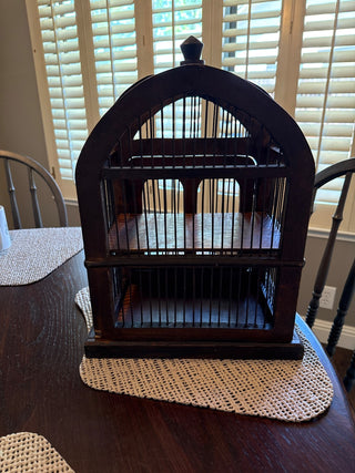 Vintage Wood Birdcage RSV|70748