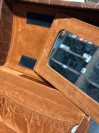 Brown Train Case. #SM. RCD|79513